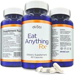 Eat Anything Rx Digestive Enzymes, Fructose Malabsorption Aid, More- Prebiotics, Probiotics & Xylose Isomerase -Digestion & Lactose Absorption -May Help Bloating, Gas Relief, IBS & Leaky Gut (60)