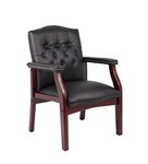 Boss Office Products Ivy League Executive Guest Chair , Black