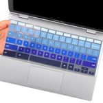 Keyboard Cover for 11.6" 14" ASUS Chromebook C203XA C425 C403 C223 C214 C213 C204 C202,ASUS Chromebook CX1 CX1100 CX1101 CX1400,ASUS Chromebook Flip C434 2 in 1 14" Touchscreen Laptop-Gradient Blue