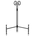 HOPEME Black Plate Stand for Decorations, Folding Easel Stand for Wedding, Sturdy Iron Stand Holder for Plate, Photo, Art, Dish, Art and Cards, 12-Inch 1Pack