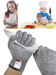 Cut Resistant Kitchen Gloves High Performance Level 5 Protection, Cut Resistant Protective Gloves for Safety, for Cooking, Cutting or Slicing, Food Grade, For Child, Kids, Boy,girl(XXXS 3-5 year olds)