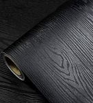 Black Wallpaper - Wood Peel and Sti