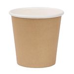 Fiesta Recyclable Takeaway Espresso Cups 112 ml / 4 oz (Pack of 50), Kraft Colourway, Single Wall Cardboard Coffee Cups, Leakproof Lining, Disposable Sauce Pots, Lids Sold Separately (DY982), GP446