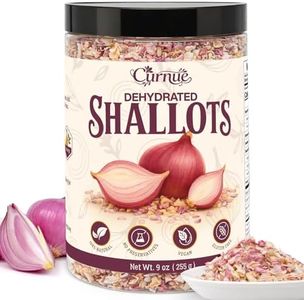 Dehydrated Shallots 9 oz, All-Natural Dried Shallot Flakes, Single Ingredient Seasoning for Sauces, Dressings, Soups, Stir-Fries & Marinades, Resealable Jar, Vegan & Gluten Free, No Additives