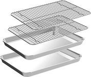 CEKEE 4 PCs Small Baking Sheet with