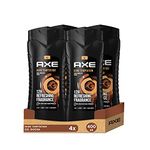 Axe Dark Temptation XL 3-in-1 shower gel and shampoo for long-lasting freshness and fragrance, dermatologically tested, 400 ml, pack of 4