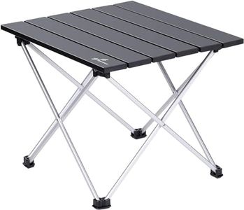 Sportneer Lightweight Camping Table: Folding Camping Tables 40.5*56*40.5 cm Aluminum Table Picnic Table Camp Portable Table Perfect for Outdoor Camping Cooking BBQ Hiking Fishing Picnic Beaching, M