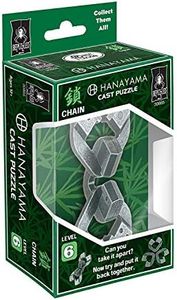 Bepuzzled, Chain Hanayama Metal Brainteaser Puzzle Mensa Rated Level 6, for Ages 12 and Up