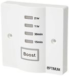 Optimum Energy Saving Electronic Time Switch - 2 Hour Electronic Boost Timer Socket Box Mount - White, One 230 V