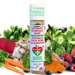 InviNutri Superfoods Powder for Sensory, Picky and Special Needs Eaters - Genius Shake-On Microgreens Veggies Fruits Mushrooms All-in-1 Invisible 40x Nutrient-Rich 30mg Sulforaphane Vitamin Supplement