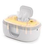 Babelio Baby Wipe Warmer and Wet Wipes Dispenser | Large Capacity Wipes Warmer for Babies with Night Light | Top Even Heating, 4-Level Temperature (38-55℃) | Newborn Essentials