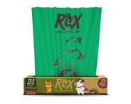 REX Certified Home Compostable Dog Poop Bags, 125 Extra Wide Kitty & Dog Waste Bags, Plant-Based, Unscented, Ultra Thick and Leak-Proof 13.5 X 12 Single Roll