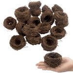 18 Pcs 3'' Artificial Bird Nest for Crafts, Easter, Party, Wedding, Patio Garden, Succulent Planter, Moss Landscape, DIY Terrarium (3 Inches)