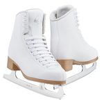 Jackson Ultima Classic 500 Womens Ice Skates Women - Kids Skates – Comfortable Figure Skates for Ice Skating & Recreational Figure Skating, Size 9 Medium Width – White