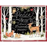 LANG "Peace in Our Hearts" Christmas Cards by Susan Winget, 18 Cards with 19 Envelopes and Beautiful Winter Artwork, Perfect for Sending Warm Wishes, 5.375" x 6.875" (1004777)