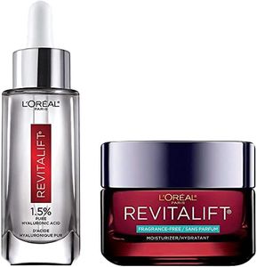 L’Oréal Paris Hydration Skincare Kit with Hyaluronic Acid Serum and Day Moisturizer for Face with Pro Retinol, Vitamin C and Hyaluronic Acid, Revitalift Triple Power LZR, Reduces Look of Wrinkles, Fragrance Free, Paraben Free, Skincare Kit, 2 Count
