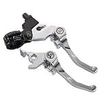 GOOFIT Universal 7/8'' Handlebar Foldable Brake & Clutch Lever Set for 50cc 70cc 90cc 110cc 125cc Dirt Bike Type B