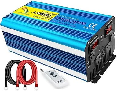 Cantonape 3500W/7000W(Peak) Pure Sine Wave Power Inverter DC 12V to 240V AC with LCD Display for Car Boat RV Solar Power