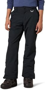 Amazon Essentials Men's Water-Resistant Insulated Snowboard Ski Snow Pant, Black, Large