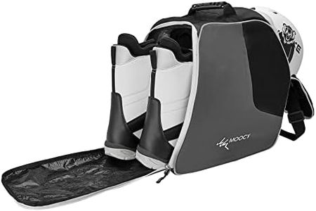 MOPHOEXII Ski Boot Bag，Snowboard Boots Bag for Adult and Youth-Waterproof Travel Boot Bag for Ski Helmets, Goggles, Gloves, Ski Apparel & Boot Storage