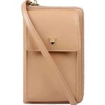 Hidesign Leather Phone crossbody- Blush