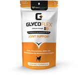 VETRISCIENCE Glycoflex Clinically Proven Hip and Joint Supplement with Glucosamine for Dogs, Chicken, 60 Chews - Vet Recommended Mobility Support Supplement with DMG, MSM, and Perna