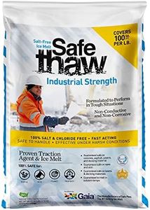 Safe Paw Thaw Industrial Strength Salt Free Pet Safe Snow Ice Melter and Traction Agent for Concrete, Asphalt, Decks, Lawns, and More, 43 Pound Bag