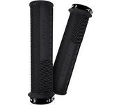 Peaty's Monarch Grips - Black/Mushroom/Thick - Trail Comfort, Durable, Ergonomic Finger Bars, Support Thumb Pad, All Day Riding, All Weather & Terrain, MTB Enduro Downhill Ebike Mountain Bike