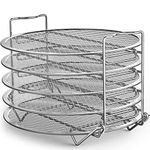 Dehydrator Rack Stainless Steel Stand Accessories Compatible with Ninja Foodi Pressure Cooker and Air Fryer 6.5 and 8 Quart, Instant Pot Air Fryer 8 Qt