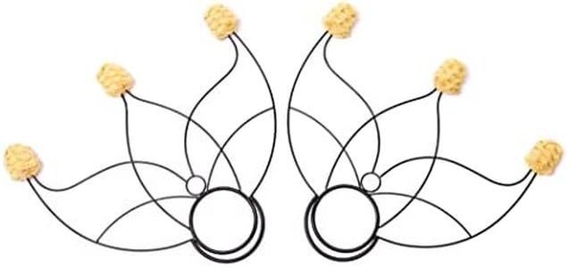 Fire Fans – Lotus Style – 3 Wicks – 1.5 Inch Woven Kevlar MoonBlaze Heads – Set of 2 – Lightweight – Beginner Level – Flow, Spinning, Circus, Dance Prop – for Festivals & Performances – by FIRE MECCA