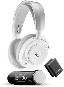 SteelSeries Arctis Nova Pro Omni – Hi‑Res-Wireless Gaming-Headset, 96 kHz/24 Bit, ANC, ClearCast Pro-Mic, KI-Geräuschunterdrückung, Mobile App, Mix 2,4 GHz + BT, OmniPlay PC+PS5+Xbox – Weiß