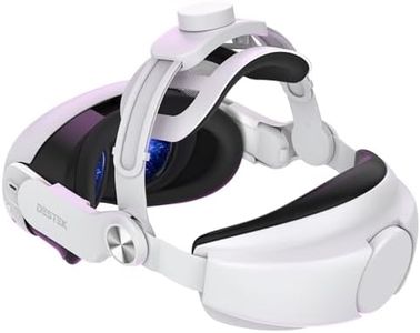 DESTEK QH3 Pressure-Free Head Strap: Enhance Comfort with Added Top-Fit Adjustment - Compatible with Oculus/Meta Quest 3; Balances Weight at 3 Angles