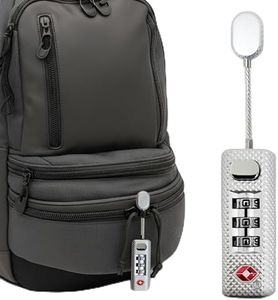 TSA Approved Luggage Lock - Heavy Duty 3 Digit Combination Anti-Theft Padlock for Suitcases, Backpacks, Travel Bags, and Gun Cases