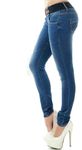 Red Seventy Women's Skinny Jeans Stretch Denim Trousers with Belt Sizes UK 6-14 (6, Blue WT196)