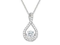 Central Diamond Center Twisted Pear
