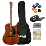 Fender CD-60SCE Electro-Acoustic Guitar With Gig-Bag, Polishing Cloth, Strap, Picks & E-Book - Mahogany