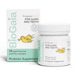 BioGaia Prodentis Kids Probiotic for Oral Health I Apple-Flavored I Healthy Teeth & Gums I Plus Fresh Breath I Defend Against Dental Problems | Oral Care for Kids | Dental Probiotic I 30 Lozenges