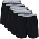 Gildan Men's Boxers, Multipack, Black (5 Pack), Large