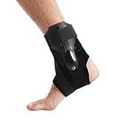 Faxianther Ankle Brace with Splint for Men Women, Adjustable Ankle Stabilizer Breathable Compression Sports Ankle Support for Running, Volleyball, Basketball, Dance, Skating, Cycling