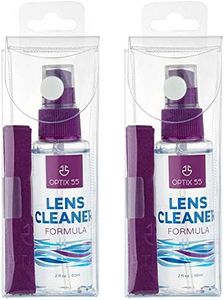 Lens Cleaner Spray Kit - Alcohol & Ammonia Free | Eye Glasses Cleaner Spray + Microfiber Cloths | Safe for Eyeglasses, Lenses & Screens | Streak-Free, Unscented (4 Fl Oz)