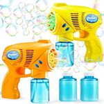 JOYIN 2 Bubble Guns with 2 Bubble S