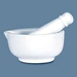 Wilkie Brothers Bone Porcelain Mortar & Pestle, 7 cm