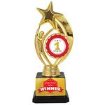 Jhingalala World's Best Mom Printed Golden Alloy Award Trophy for Mom | Gift for Mother, Gift for Mom, Birthday Gift for Mom, Trophy for Best Mom, Gift for Mother's Day (Size: 10 x 7 x 25 cm)