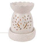 Nualoha Electric Diffuser Ceramic Aroma Oil Burner Air Purifier Home Fragrance Scented Lamp for Home/Office/SPA/Gift Item