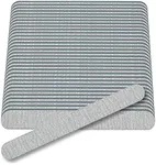 Flowery for The Pro Cushion Core Disposable Nail Files, 100/240 Grit, Double-Sided, Coarse/Medium Professional Shaper Smoother File, for All Types of Nails, 100 Count