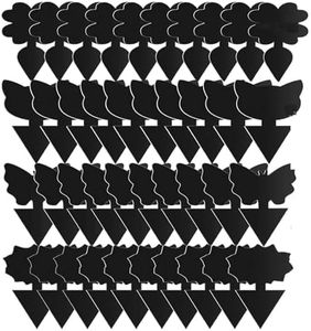 HIDOSNG Black Sticky Traps, 100 PCS Sticky Fruit Fly and Plant Gnat Bug Traps, Dual-Sided Sticky Insect Catcher with Twist Ties Fruit Fly Fungus Gnat Trap Killer for Whiteflies Mosquitos Fungus Aphids