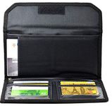 GreatDio Cheque Book Holder Multi Pocket Expanding Zip Pouch Travel Organizer Bag Case for Small Electronics and Accessories - (Color Will Be Sent As Per Stock Availability)