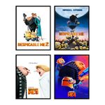 BigWig Prints Despicable Me Poster Set - Despicable Me Party Decorations, Despicable Me Birthday Party Decorations, Despicable Me Decorations, Despicable Me Party Supplies - Unframed Set of 4 (11x17)