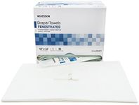 McKesson Sterile White Fenestrated Field Drape Towels, 18" x 26"