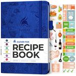 Clever Fox Recipe Book – Make Your Own Cookbook Blank Pages – Empty Notebook to Write In Recipes – Unique Cooking & Baking Gifts, A5, Royal Blue